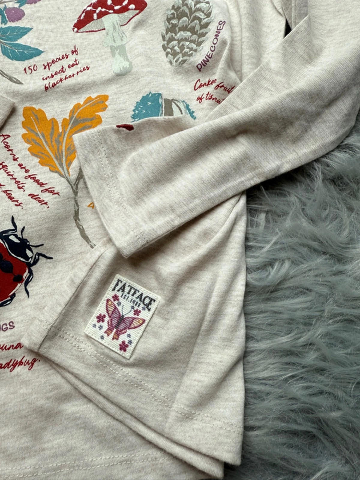 NWT’s FatFace Beige Woodland Long Sleeve Top - Girls 9 - 10 Years - Little Ones Preloved. Second Hand Children's & Preloved Baby, Kids, Girls & Boys Clothes. UK online