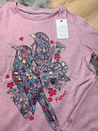 NWT’s Fatface Pink Ribbed Mosaic Bird Top - Girls 11 - 12 Years - Little Ones Preloved. Second Hand Children's & Preloved Baby, Kids, Girls & Boys Clothes. UK online