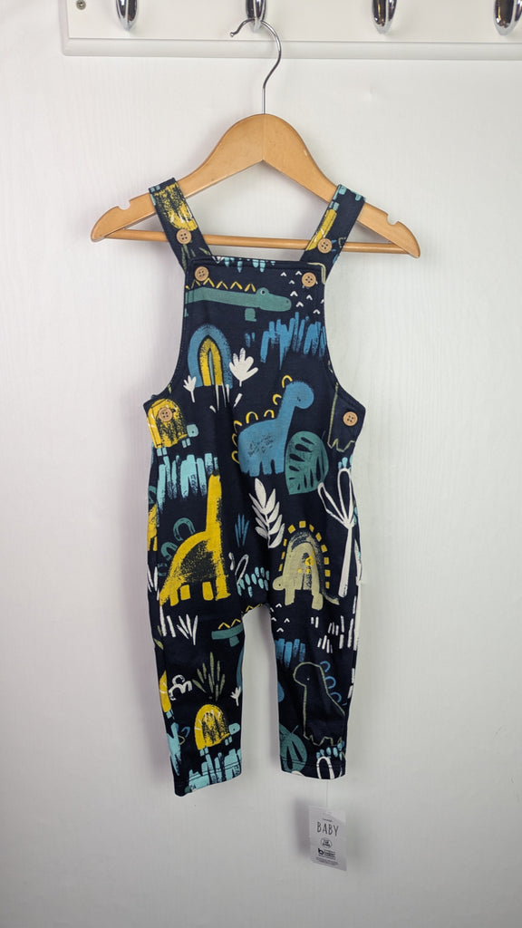 NWT's George Dinosaur Dungarees - Boys 6-9 Months Little Ones Preloved Used, Preloved, Preworn Baby, Girls & Boys Clothes. Kids & Children's second hand Clothing UK Online. Cheap affordable. Brands including Next, Joules, Nutmeg Morrisons, TU, F&F, H&M.