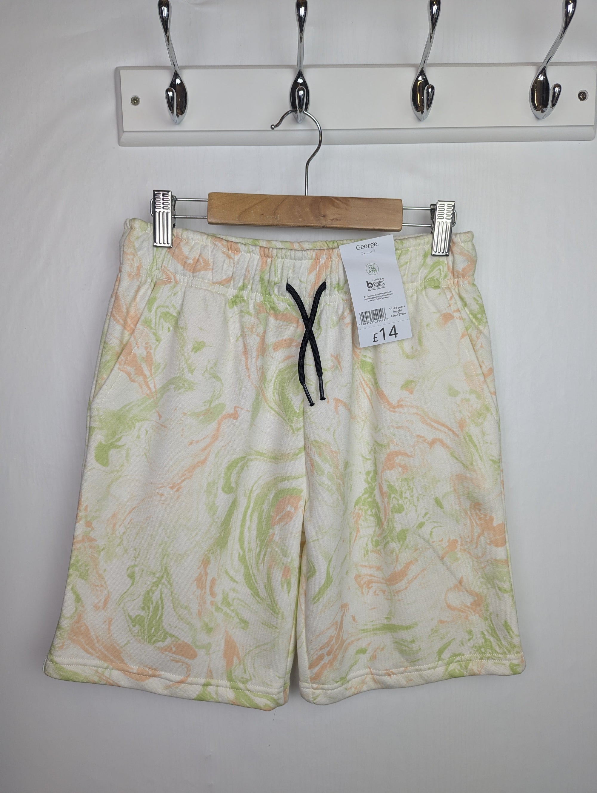 NWT's George Swirl Jersey Shorts - Boys 11 - 12 Years - Little Ones Preloved. Second Hand Children's & Preloved Baby, Kids, Girls & Boys Clothes. UK online