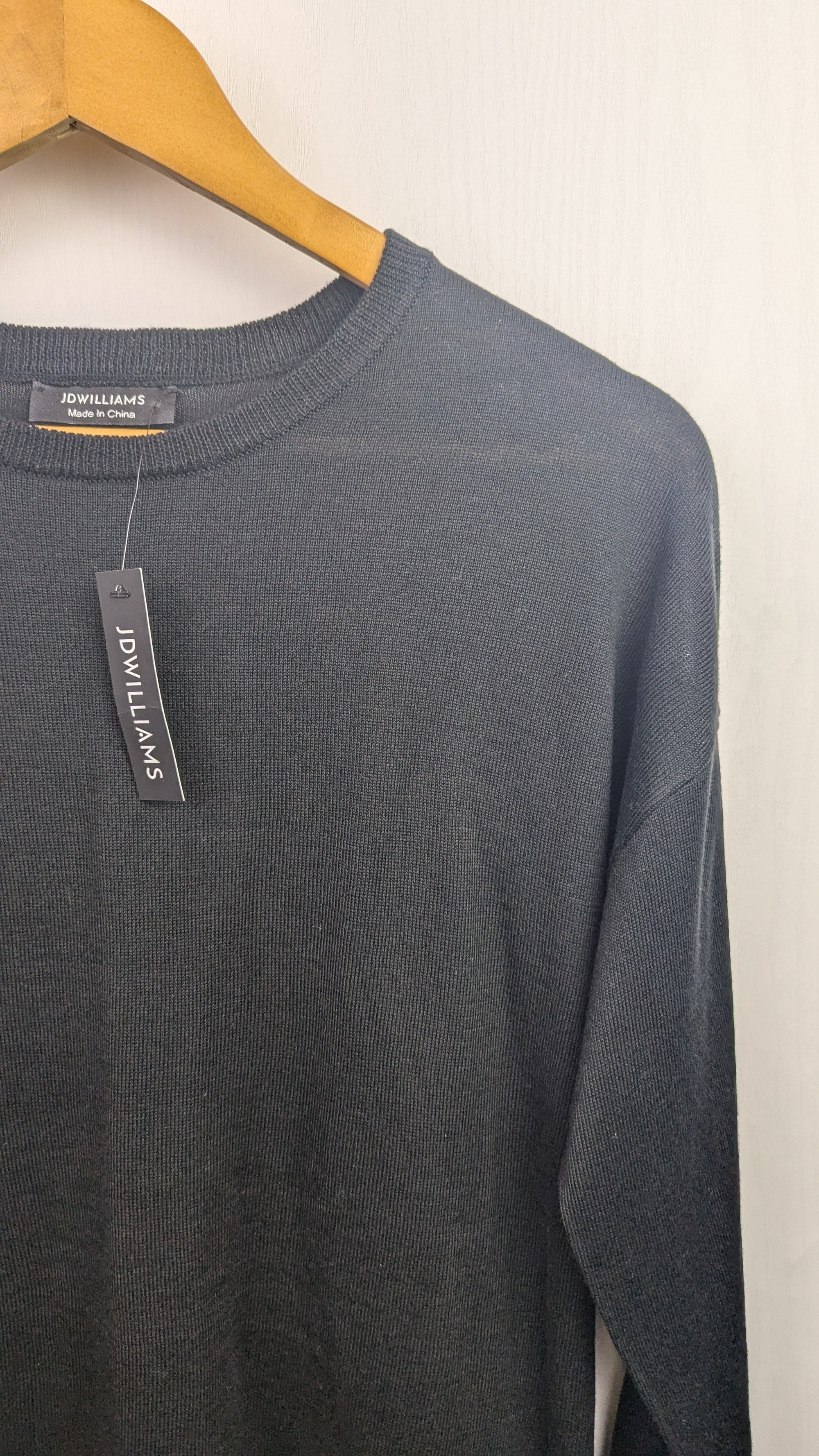 NWT's JD Williams Jumper With Shirt Trim - Ladies Size 8 - 10 - Little Ones Preloved. Second Hand Children's & Preloved Baby, Kids, Girls & Boys Clothes. UK online