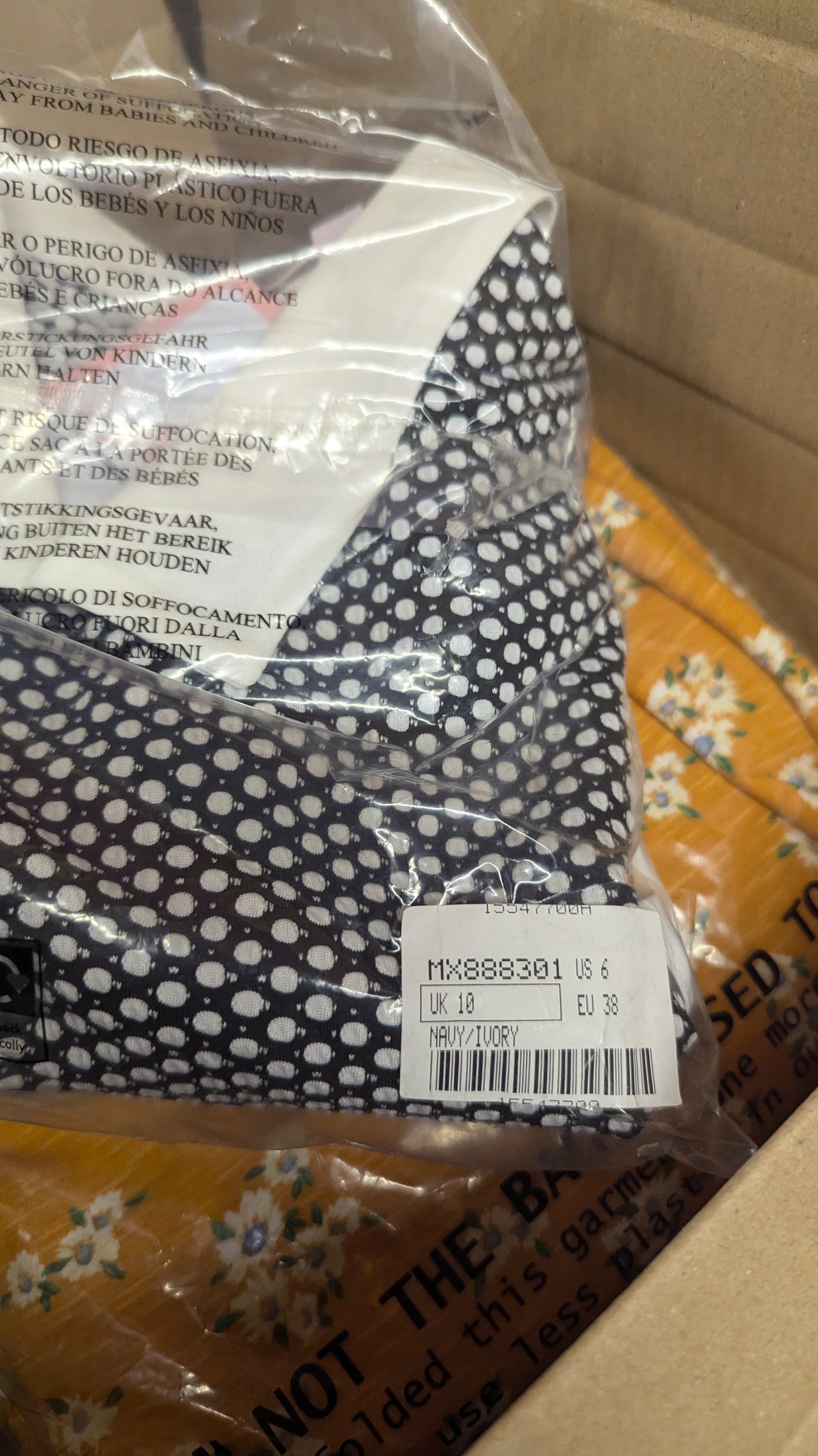 NWT's Julipa Navy & Ivory Jumper Shirt - Ladies Size 10 - Little Ones Preloved. Second Hand Children's & Preloved Baby, Kids, Girls & Boys Clothes. UK online