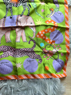 NWT’s Karen Mabon Circus Animals Calendar Silk Scarf - Little Ones Preloved. Second Hand Children's & Preloved Baby, Kids, Girls & Boys Clothes. UK online