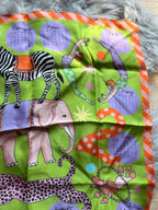 NWT’s Karen Mabon Circus Animals Calendar Silk Scarf - Little Ones Preloved. Second Hand Children's & Preloved Baby, Kids, Girls & Boys Clothes. UK online