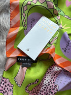 NWT’s Karen Mabon Circus Animals Calendar Silk Scarf - Little Ones Preloved. Second Hand Children's & Preloved Baby, Kids, Girls & Boys Clothes. UK online