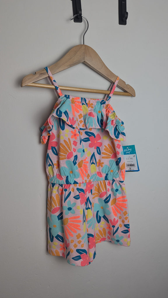 NWT's Matalan Pink & Floral Playsuit - Girls 2-4 Years Little Ones Preloved Used, Preloved, Preworn & Second Hand Baby, Kids & Children's Clothing UK Online. Cheap affordable. Brands including Next, Joules, Nutmeg Morrisons, TU, F&F, H&M.