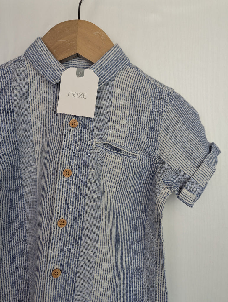 NWT's Next Cotton & Linen Shirt - Boys 2-3 Years Little Ones Preloved Used, Preloved, Preworn Baby, Girls & Boys Clothes. Kids & Children's second hand Clothing UK Online. Cheap affordable. Brands including Next, Joules, Nutmeg Morrisons, TU, F&F, H&M.