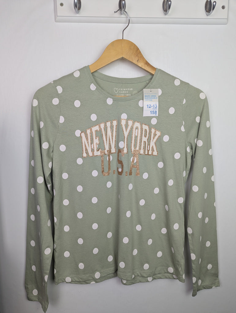 NWT's Primark New York Top - Girls 12-13 Years Little Ones Preloved Used, Preloved, Preworn Baby, Girls & Boys Clothes. Kids & Children's second hand Clothing UK Online. Cheap affordable. Brands including Next, Joules, Nutmeg Morrisons, TU, F&F, H&M.