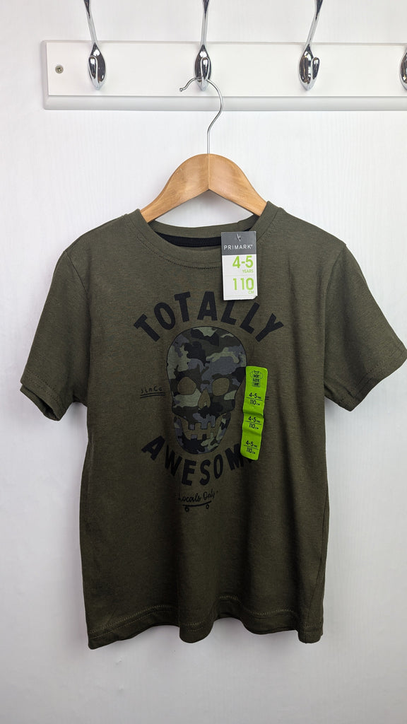 NWT's Primark Totally Awesome Top - Boys 4-5 Years Little Ones Preloved Used, Preloved, Preworn & Second Hand Baby, Kids & Children's Clothing UK Online. Cheap affordable. Brands including Next, Joules, Nutmeg Morrisons, TU, F&F, H&M.