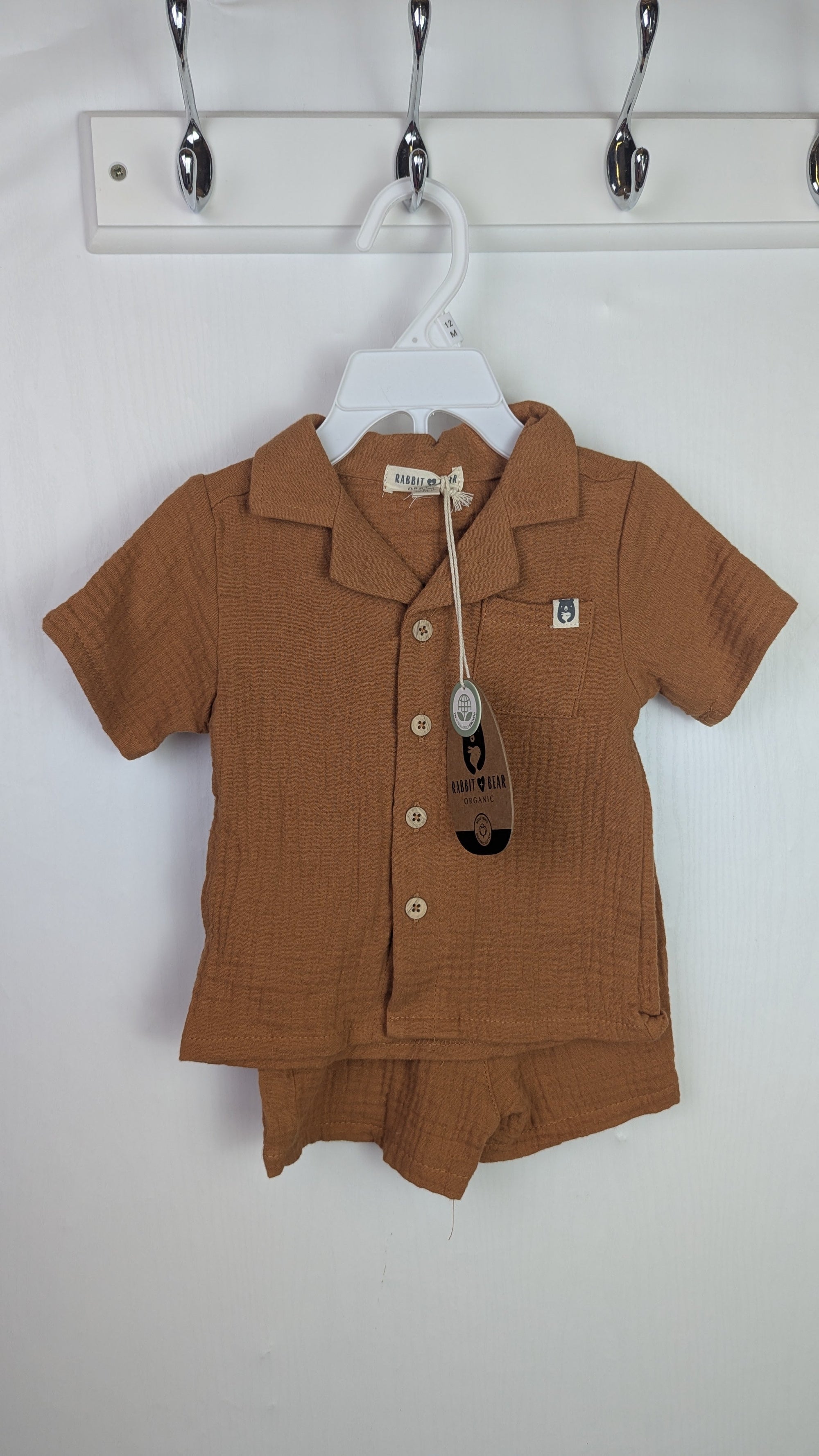 NWT's Rabbit & Bear Shirt & Shorts Set - Boys 12 Months - Little Ones Preloved. Second Hand Children's & Preloved Baby, Kids, Girls & Boys Clothes. UK online