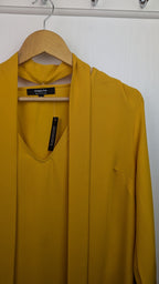 NWT's Simply Be Yellow Blouse & Scarf - Ladies Size 12 - Little Ones Preloved. Second Hand Children's & Preloved Baby, Kids, Girls & Boys Clothes. UK online