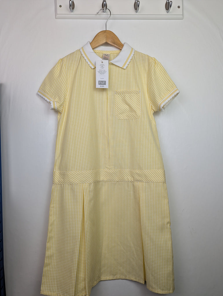 NWT's Yellow Summer School Dress - Girls 10-11 Years Little Ones Preloved Used, Preloved, Preworn Baby, Girls & Boys Clothes. Kids & Children's second hand Clothing UK Online. Cheap affordable. Brands including Next, Joules, Nutmeg Morrisons, TU, F&F, H&M.