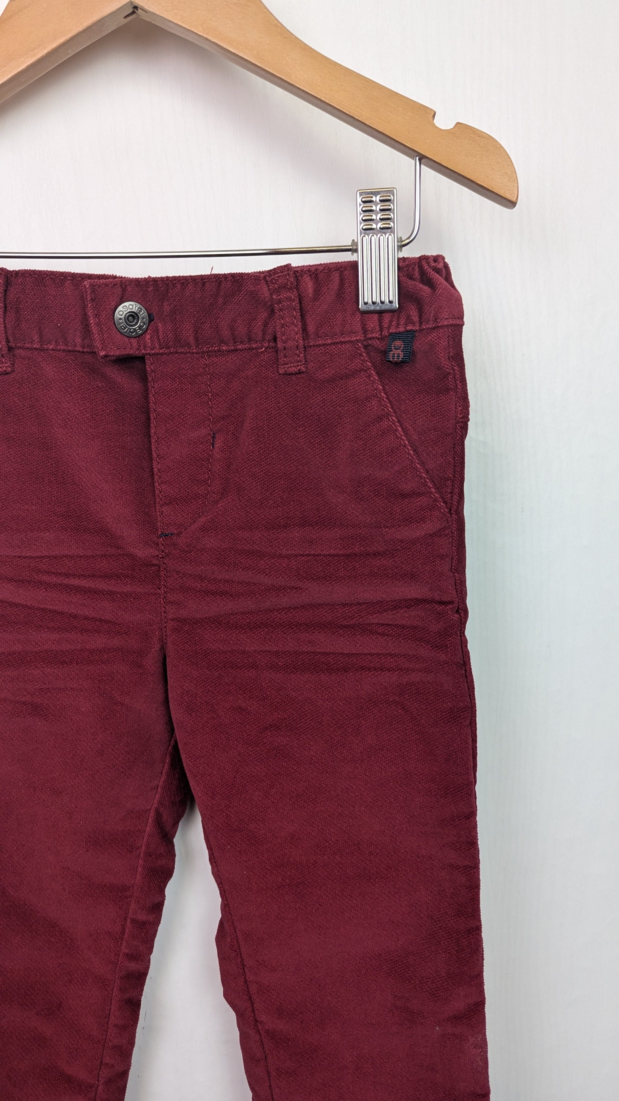 OBaibi Burgundy Red Trousers - Boys 2 Years - Little Ones Preloved. Second Hand Children's & Preloved Baby, Kids, Girls & Boys Clothes. UK online