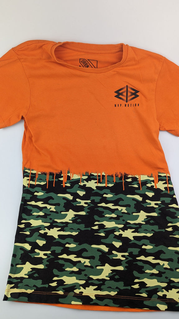 Orange Camo T-Shirt 12 Years Matalan Used, Preloved, Preworn & Second Hand Baby, Kids & Children's Clothing UK Online. Cheap affordable. Brands including Next, Joules, Nutmeg Morrisons, TU, F&F, H&M.