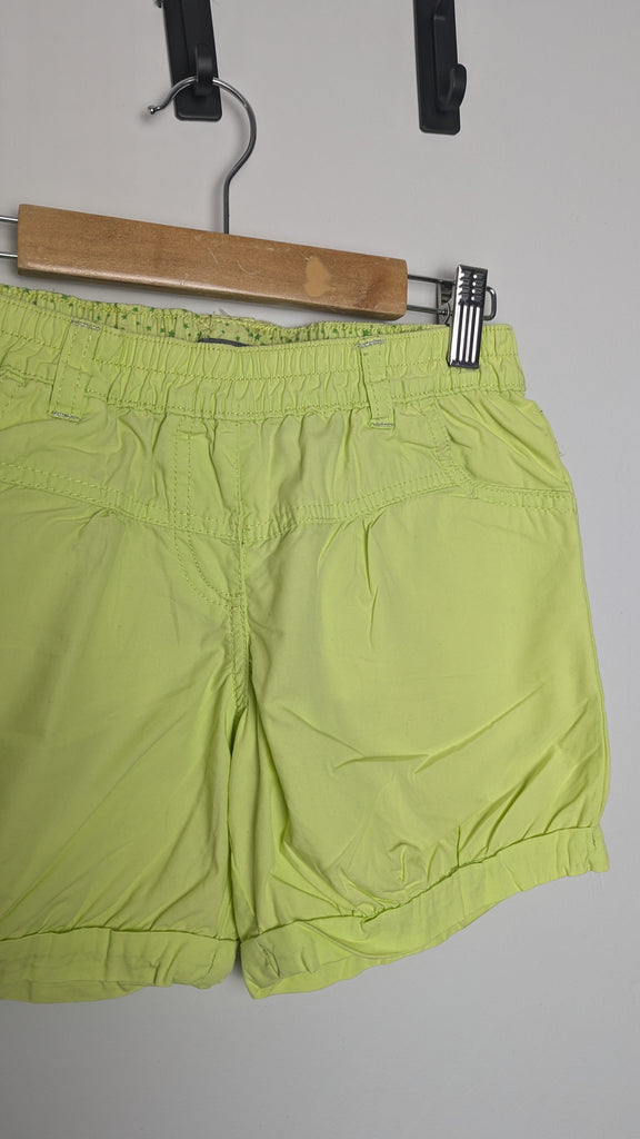 Orchestra Green/Yellow Shorts - Girls 10 Years Little Ones Preloved Used, Preloved, Preworn Baby, Girls & Boys Clothes. Kids & Children's second hand Clothing UK Online. Cheap affordable. Brands including Next, Joules, Nutmeg Morrisons, TU, F&F, H&M.