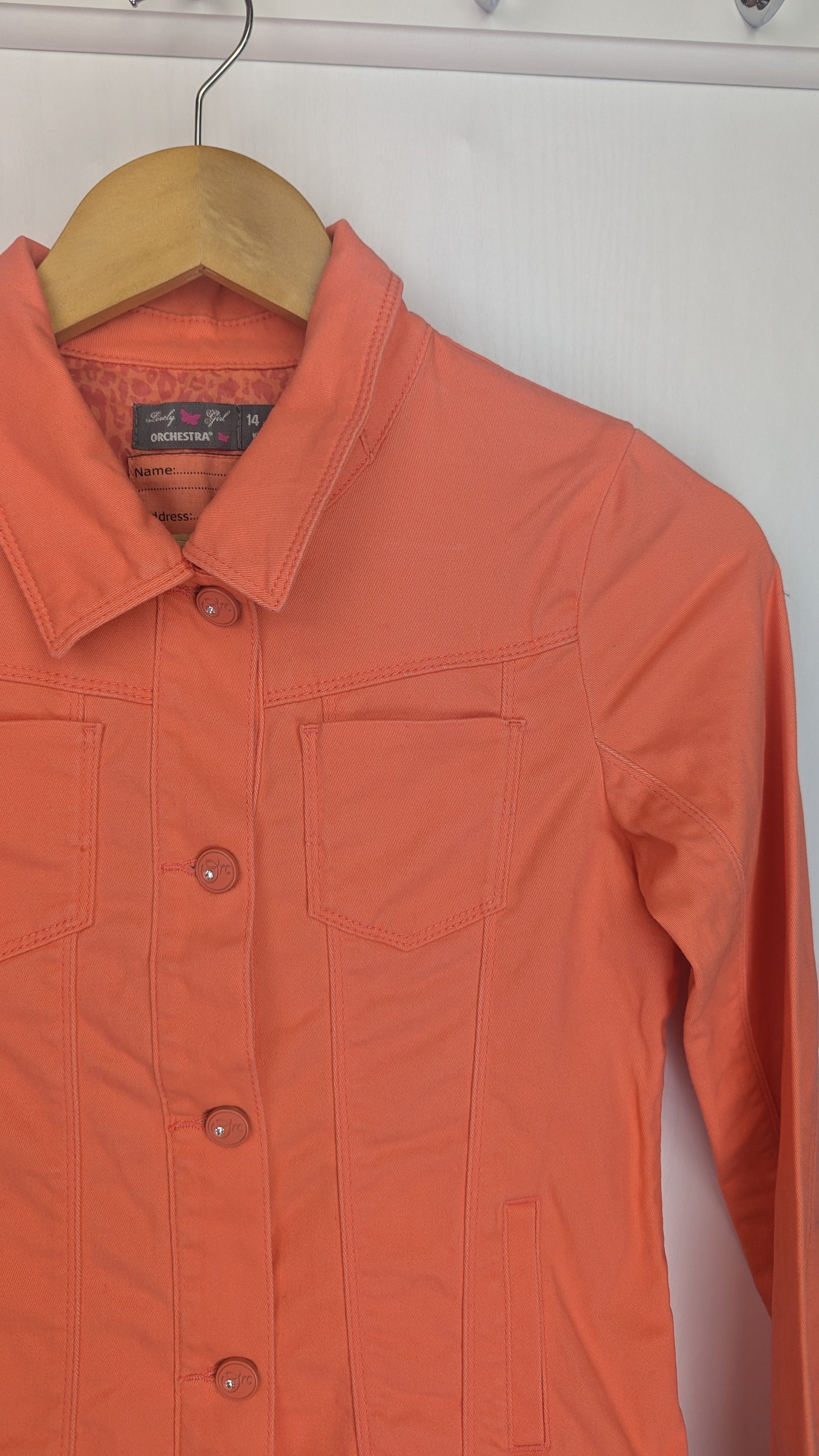 Orchestra Orange Jacket - 14 Years - Little Ones Preloved. Second Hand Children's & Preloved Baby, Kids, Girls & Boys Clothes. UK online