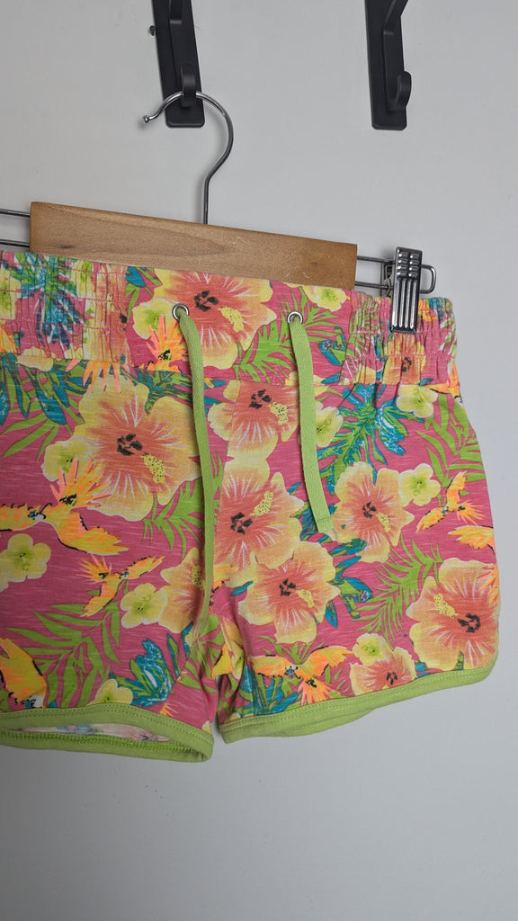 Orchestra Yellow Floral Tropical Shorts - Girls 10 Years Little Ones Preloved Used, Preloved, Preworn & Second Hand Baby, Kids & Children's Clothing UK Online. Cheap affordable. Brands including Next, Joules, Nutmeg Morrisons, TU, F&F, H&M.