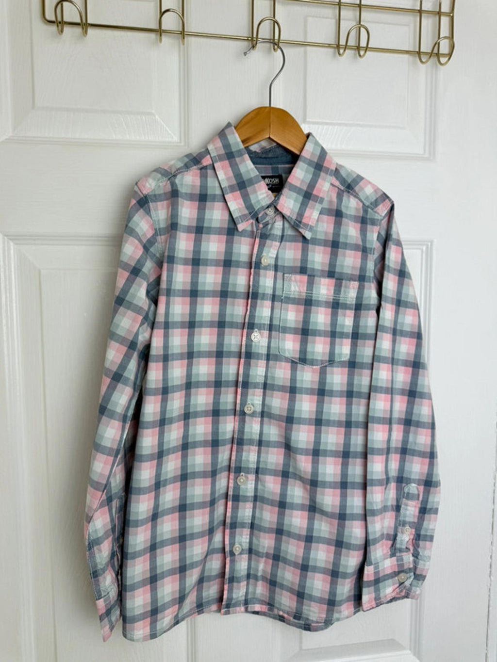 Oshkosh Checked Long Sleeve Shirt - Boys 10 Years - Little Ones Preloved. Second Hand Children's & Preloved Baby, Kids, Girls & Boys Clothes. UK online