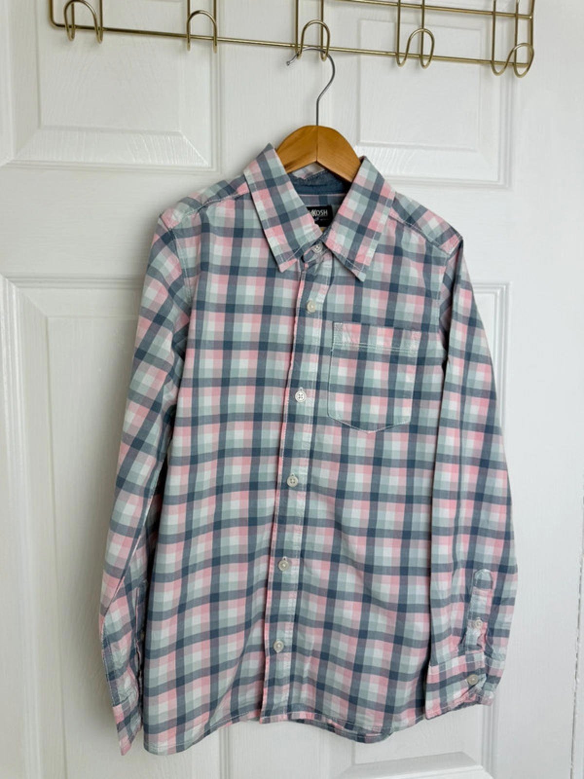 Oshkosh Checked Long Sleeve Shirt - Boys 10 Years - Little Ones Preloved. Second Hand Children's & Preloved Baby, Kids, Girls & Boys Clothes. UK online