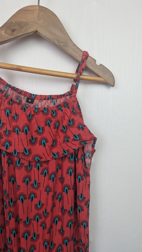 Peacock Feather Playsuit - Girls 8 Years Unbranded Used, Preloved, Preworn & Second Hand Baby, Kids & Children's Clothing UK Online. Cheap affordable. Brands including Next, Joules, Nutmeg Morrisons, TU, F&F, H&M.