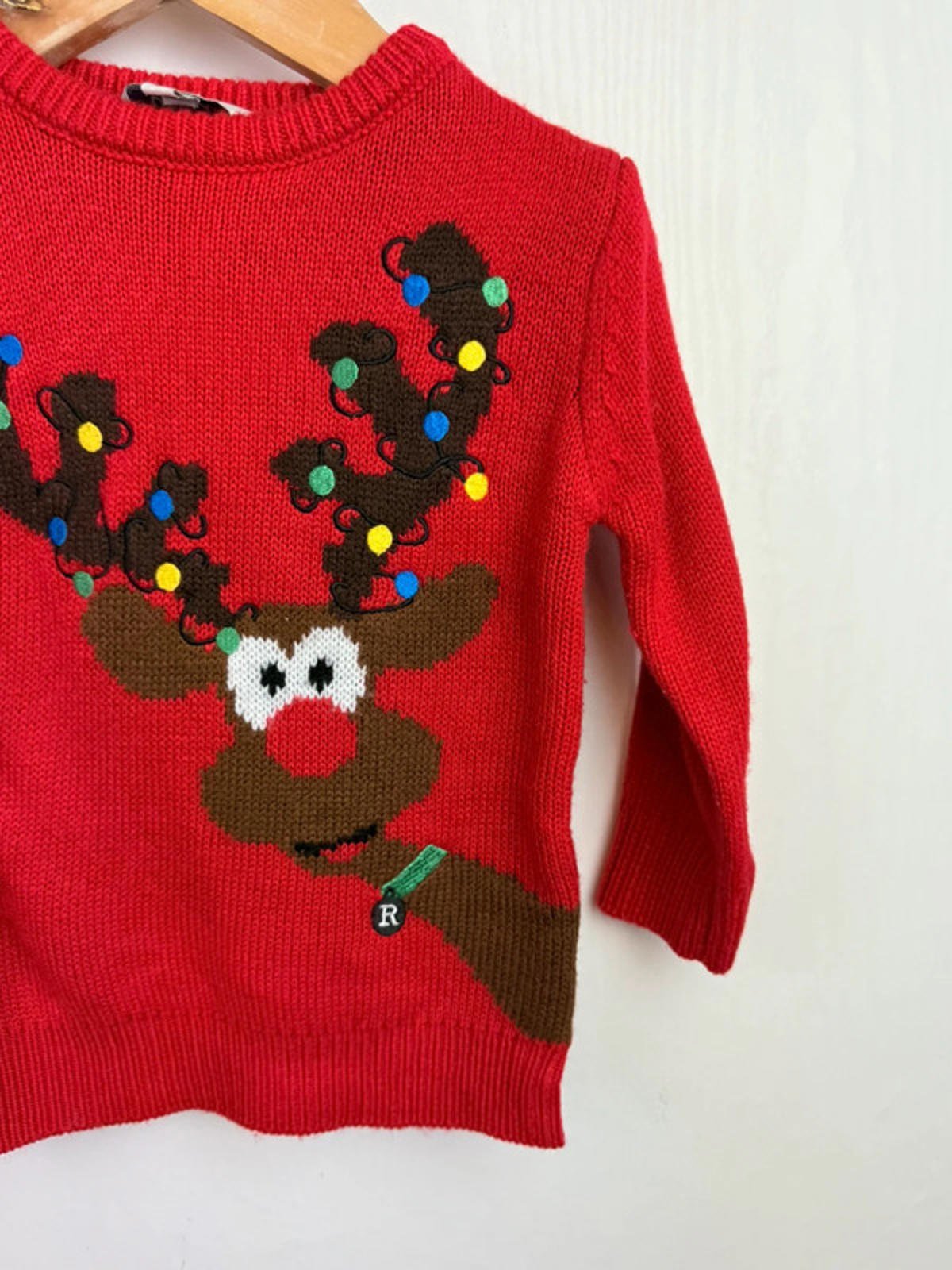 Peacocks Christmas Reindeer Jumper - Unisex 12 - 18 Months - Little Ones Preloved. Second Hand Children's & Preloved Baby, Kids, Girls & Boys Clothes. UK online