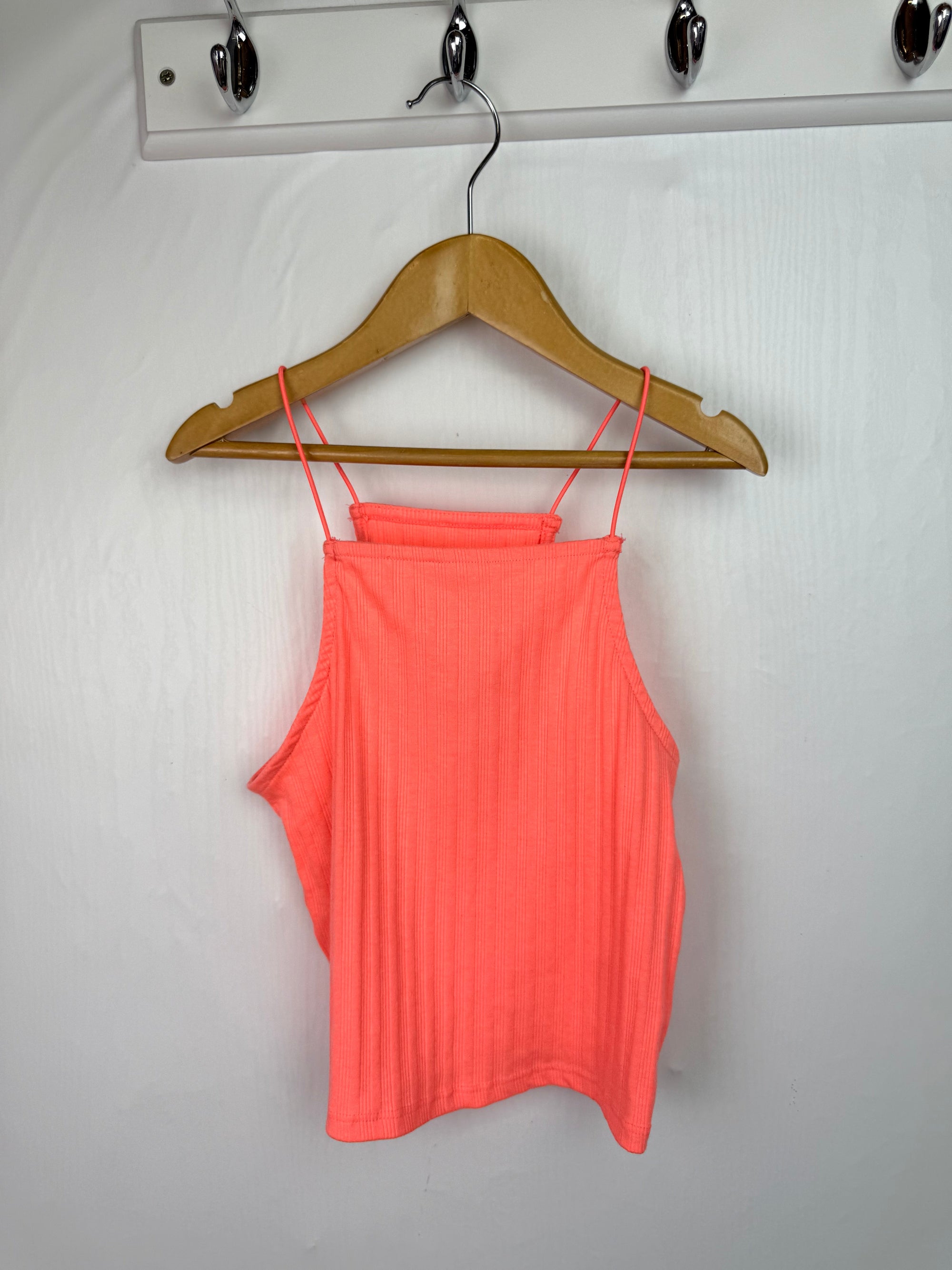 Peacocks Ribbed Strap Top - Girls 9 - 10 Years - Little Ones Preloved. Second Hand Children's & Preloved Baby, Kids, Girls & Boys Clothes. UK online
