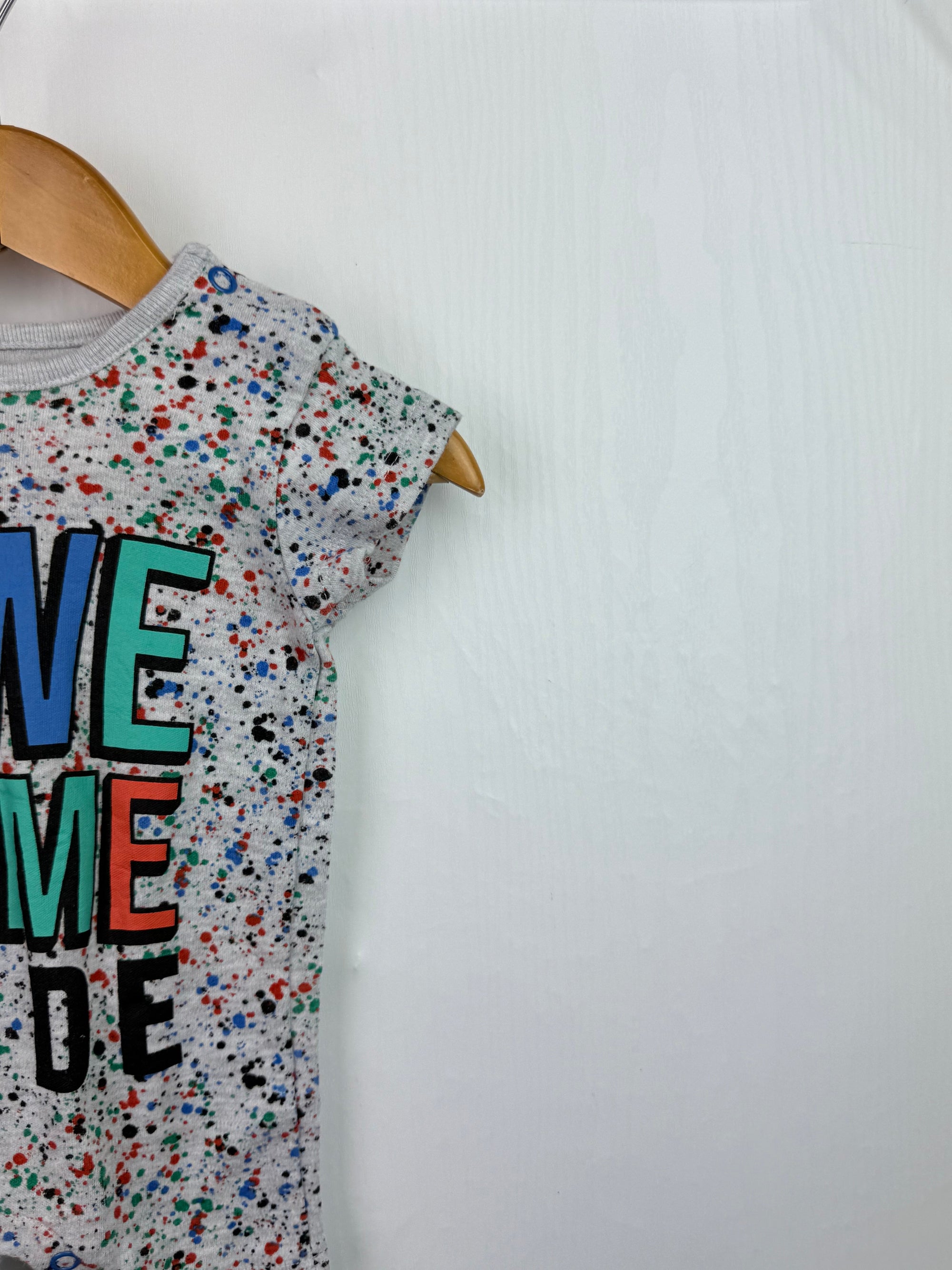 Pep & Co Awesome Dude Romper - Boys 0 - 3 Months - Little Ones Preloved. Second Hand Children's & Preloved Baby, Kids, Girls & Boys Clothes. UK online