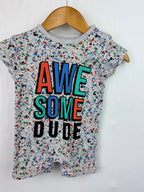 Pep & Co Awesome Dude Romper - Boys 0 - 3 Months - Little Ones Preloved. Second Hand Children's & Preloved Baby, Kids, Girls & Boys Clothes. UK online