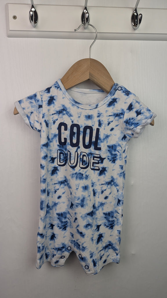 Pep & Co 'Cool Dude' Romper - Boys 3-6 Months Little Ones Preloved Used, Preloved, Preworn & Second Hand Baby, Kids & Children's Clothing UK Online. Cheap affordable. Brands including Next, Joules, Nutmeg Morrisons, TU, F&F, H&M.