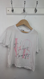 Pep & Co 'Good vibes always' Top - Girls 7 - 8 Years - Little Ones Preloved. Second Hand Children's & Preloved Baby, Kids, Girls & Boys Clothes. UK online
