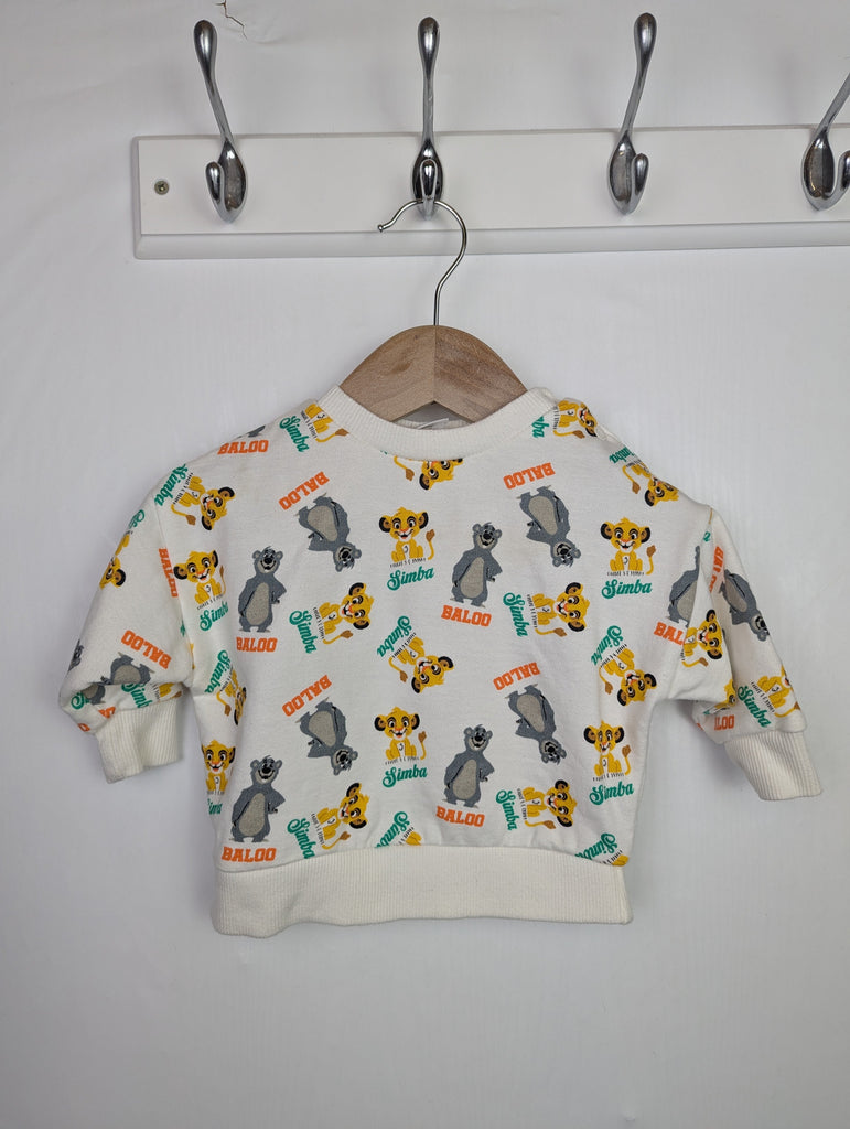 Pep & Co Lion King Jumper - Boys 6-9 Months Little Ones Preloved Used, Preloved, Preworn Baby, Girls & Boys Clothes. Kids & Children's second hand Clothing UK Online. Cheap affordable. Brands including Next, Joules, Nutmeg Morrisons, TU, F&F, H&M.