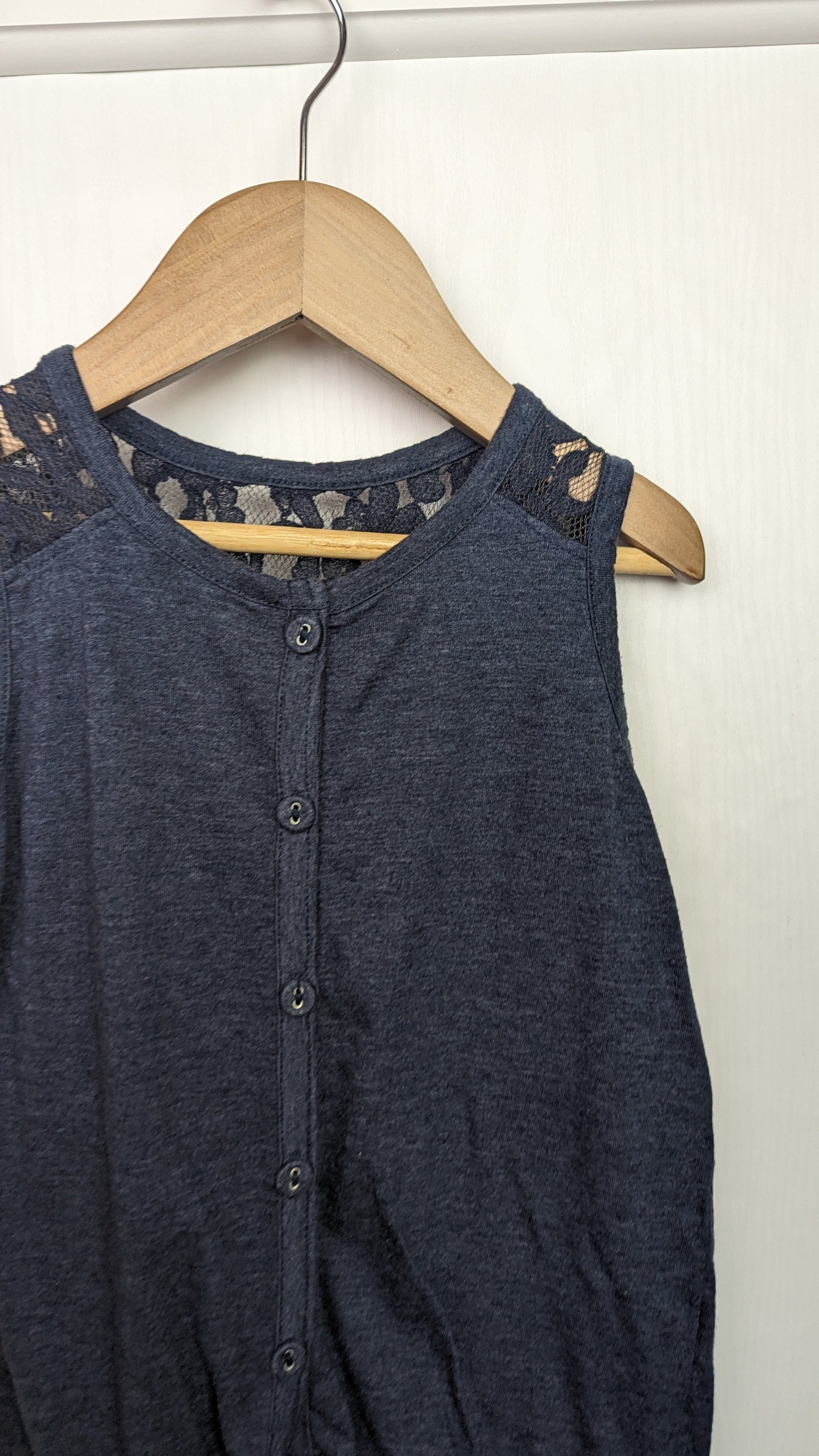 Pep & Co Navy Sleeveless Top - Girls 5 - 6 Years - Little Ones Preloved. Second Hand Children's & Preloved Baby, Kids, Girls & Boys Clothes. UK online