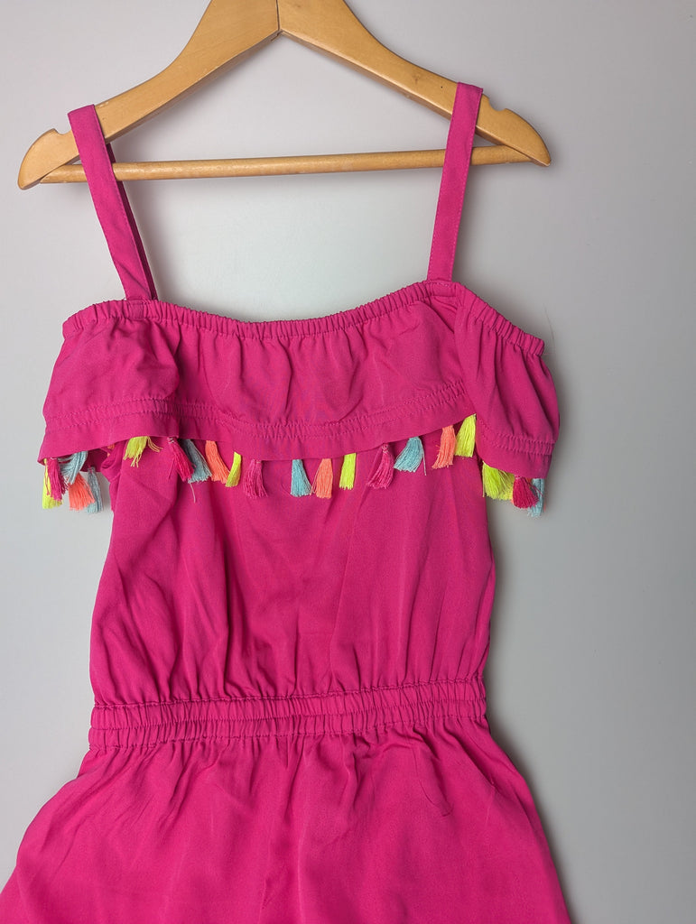 Pep & Co Pink Playsuit - Girls 8-9 Years Little Ones Preloved Used, Preloved, Preworn Baby, Girls & Boys Clothes. Kids & Children's second hand Clothing UK Online. Cheap affordable. Brands including Next, Joules, Nutmeg Morrisons, TU, F&F, H&M.