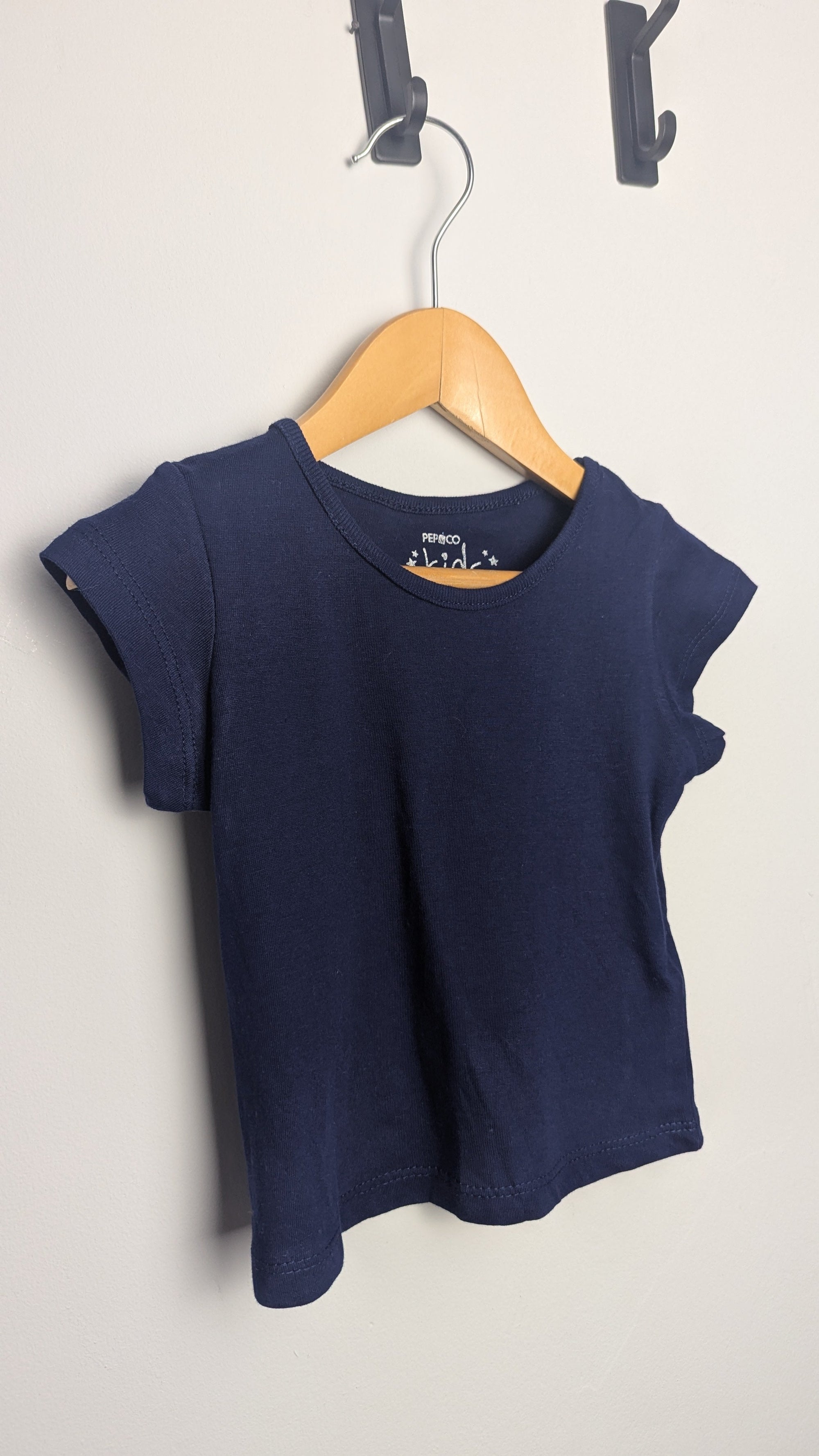 Pep & co Plain Navy Top - Girls 9 - 12 Months - Little Ones Preloved. Second Hand Children's & Preloved Baby, Kids, Girls & Boys Clothes. UK online