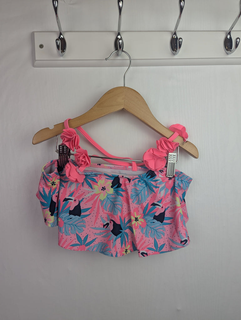 PepCo Pink Toucan Bikini Top - Girls 8-9 Years Little Ones Preloved Used, Preloved, Preworn Baby, Girls & Boys Clothes. Kids & Children's second hand Clothing UK Online. Cheap affordable. Brands including Next, Joules, Nutmeg Morrisons, TU, F&F, H&M.