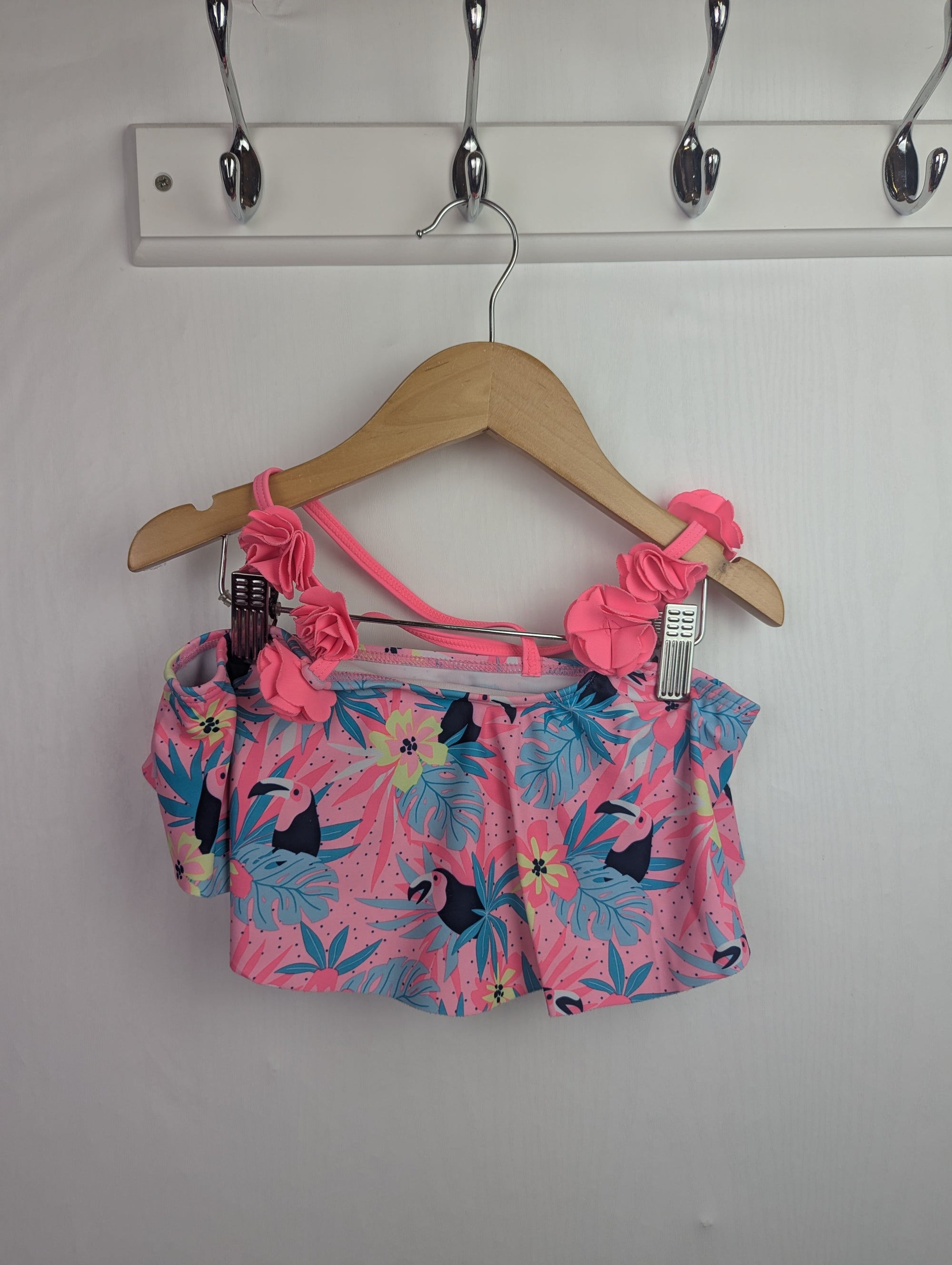 PepCo Pink Toucan Bikini Top - Girls 8 - 9 Years - Little Ones Preloved. Second Hand Children's & Preloved Baby, Kids, Girls & Boys Clothes. UK online