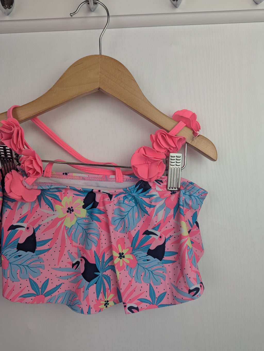 PepCo Pink Toucan Bikini Top - Girls 8 - 9 Years - Little Ones Preloved. Second Hand Children's & Preloved Baby, Kids, Girls & Boys Clothes. UK online