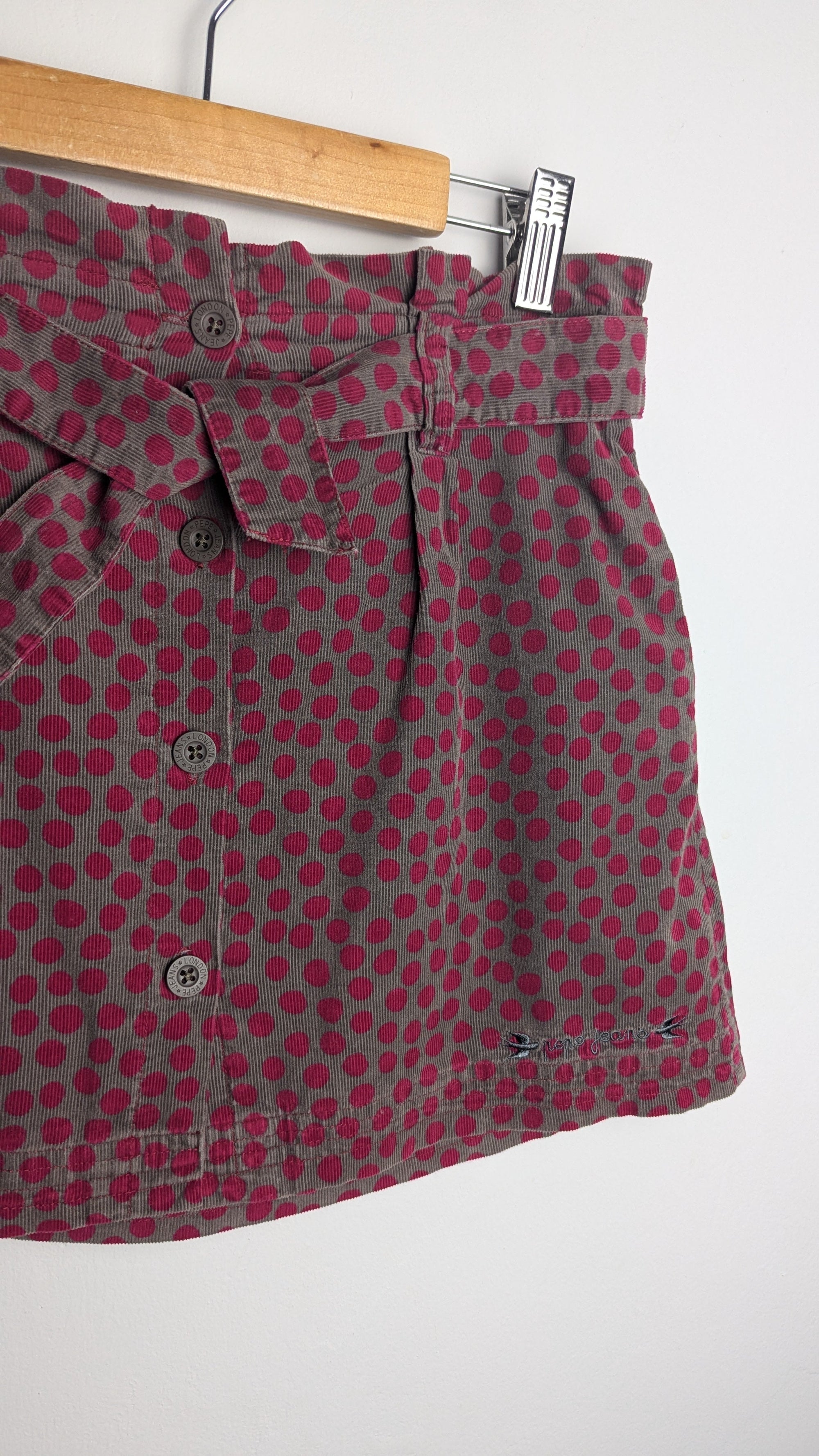 Pepe Jeans Brown & Pink Cord Skirt - Girls 10 Years - Little Ones Preloved. Second Hand Children's & Preloved Baby, Kids, Girls & Boys Clothes. UK online