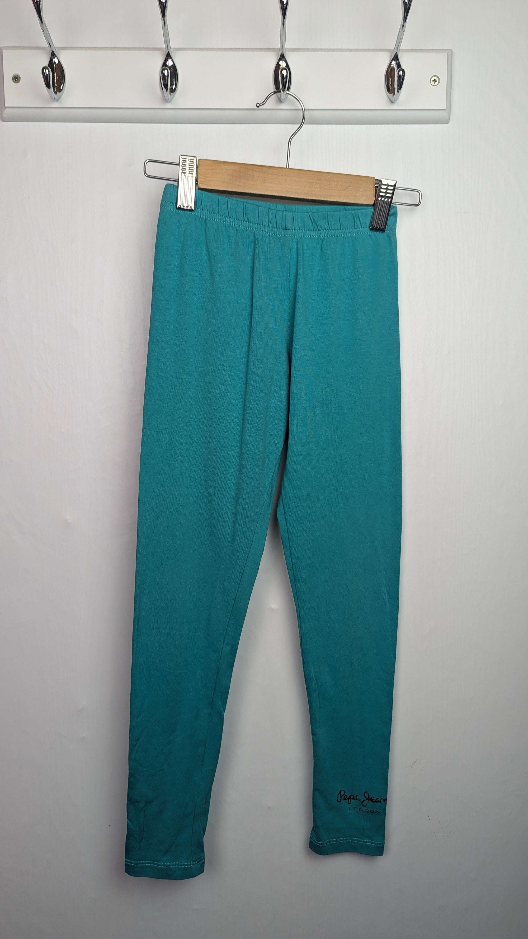 Pepe Jeans Green Blue Leggings - Girls 8 Years - Little Ones Preloved. Second Hand Children's & Preloved Baby, Kids, Girls & Boys Clothes. UK online