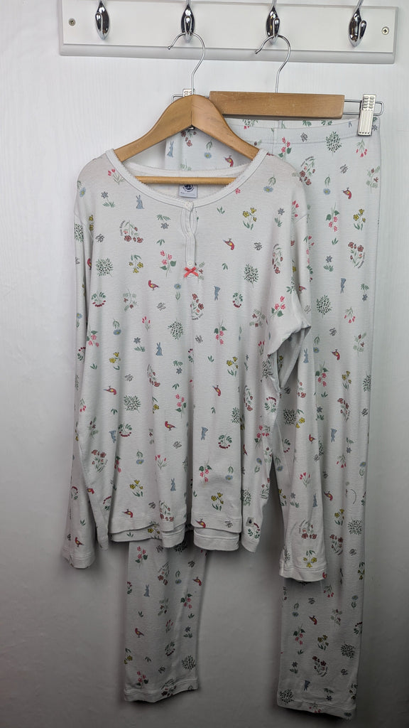 Petit Bateau Cream & Floral Pajama Set - Girls 12 Years Little Ones Preloved Used, Preloved, Preworn & Second Hand Baby, Kids & Children's Clothing UK Online. Cheap affordable. Brands including Next, Joules, Nutmeg Morrisons, TU, F&F, H&M.