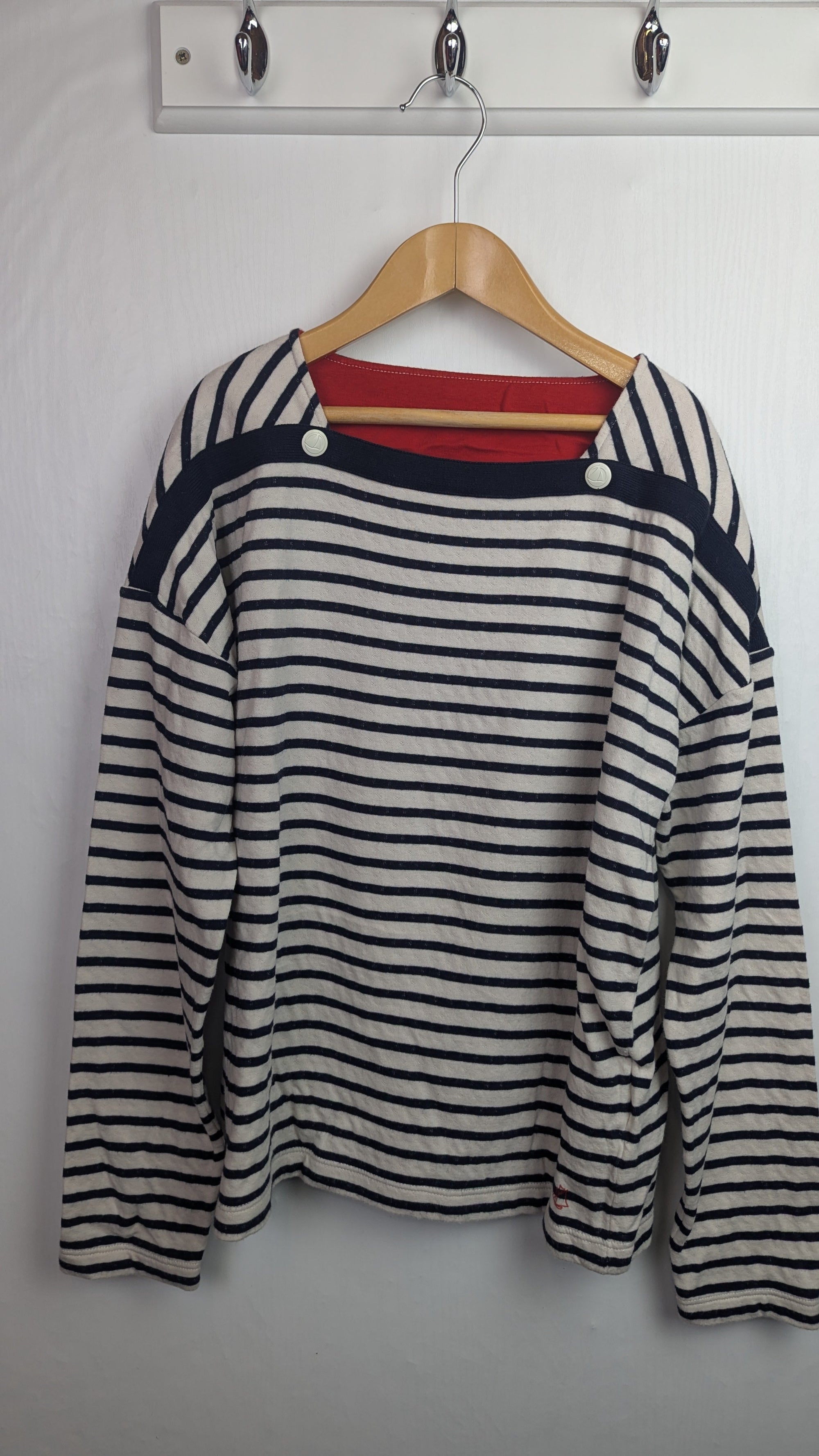 Petit Bateau Navy Striped Long Sleeve Top - Girls 12 Years - Little Ones Preloved. Second Hand Children's & Preloved Baby, Kids, Girls & Boys Clothes. UK online