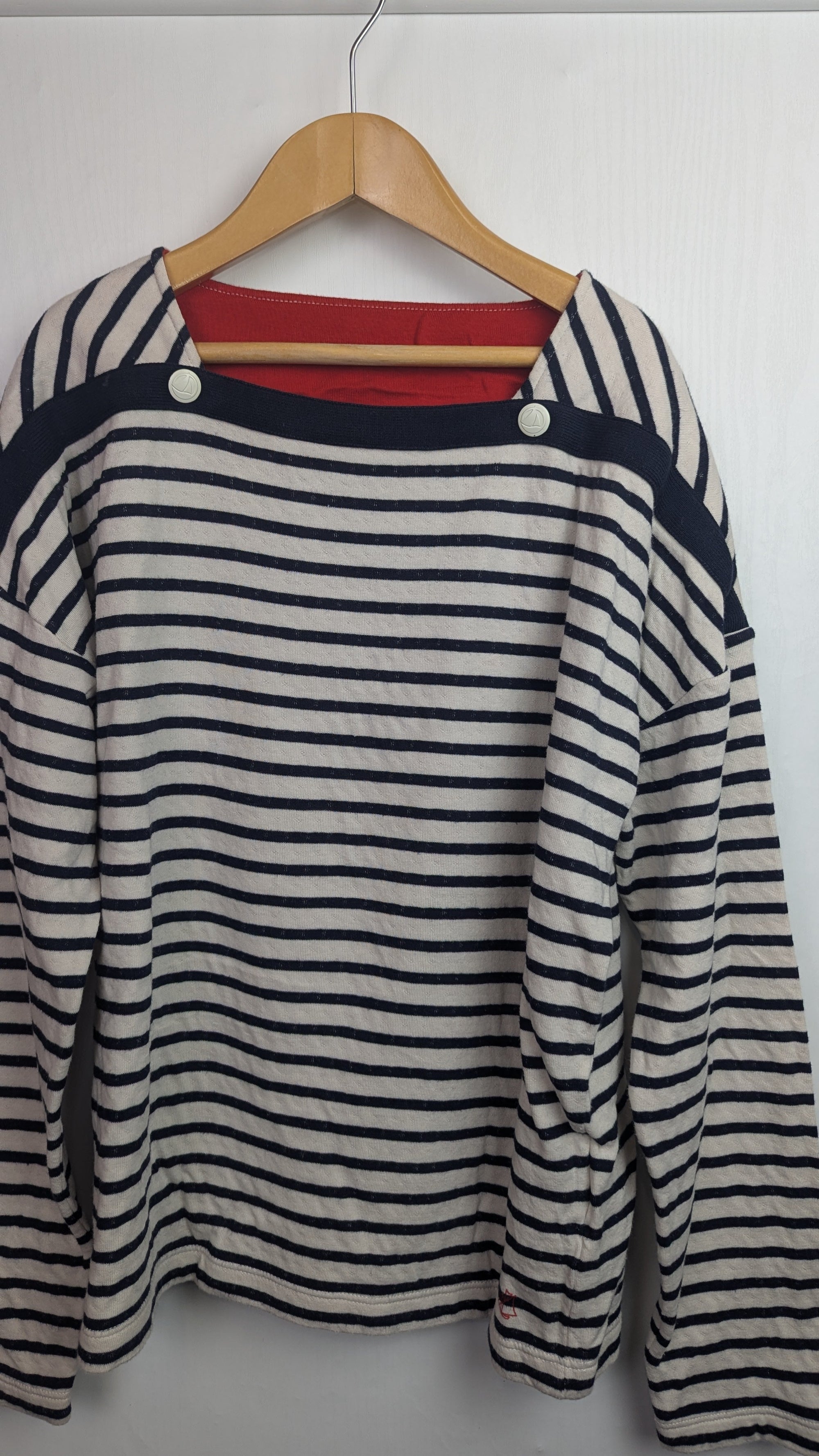 Petit Bateau Navy Striped Long Sleeve Top - Girls 12 Years - Little Ones Preloved. Second Hand Children's & Preloved Baby, Kids, Girls & Boys Clothes. UK online