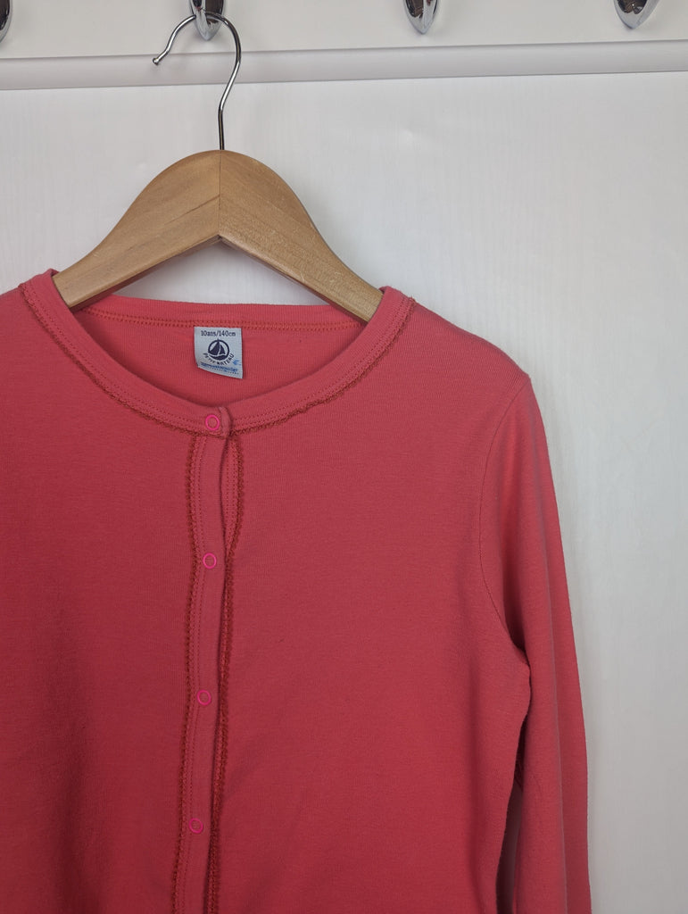 Petit Bateau Pink Cardigan - Girls 10 Years Little Ones Preloved Used, Preloved, Preworn Baby, Girls & Boys Clothes. Kids & Children's second hand Clothing UK Online. Cheap affordable. Brands including Next, Joules, Nutmeg Morrisons, TU, F&F, H&M.