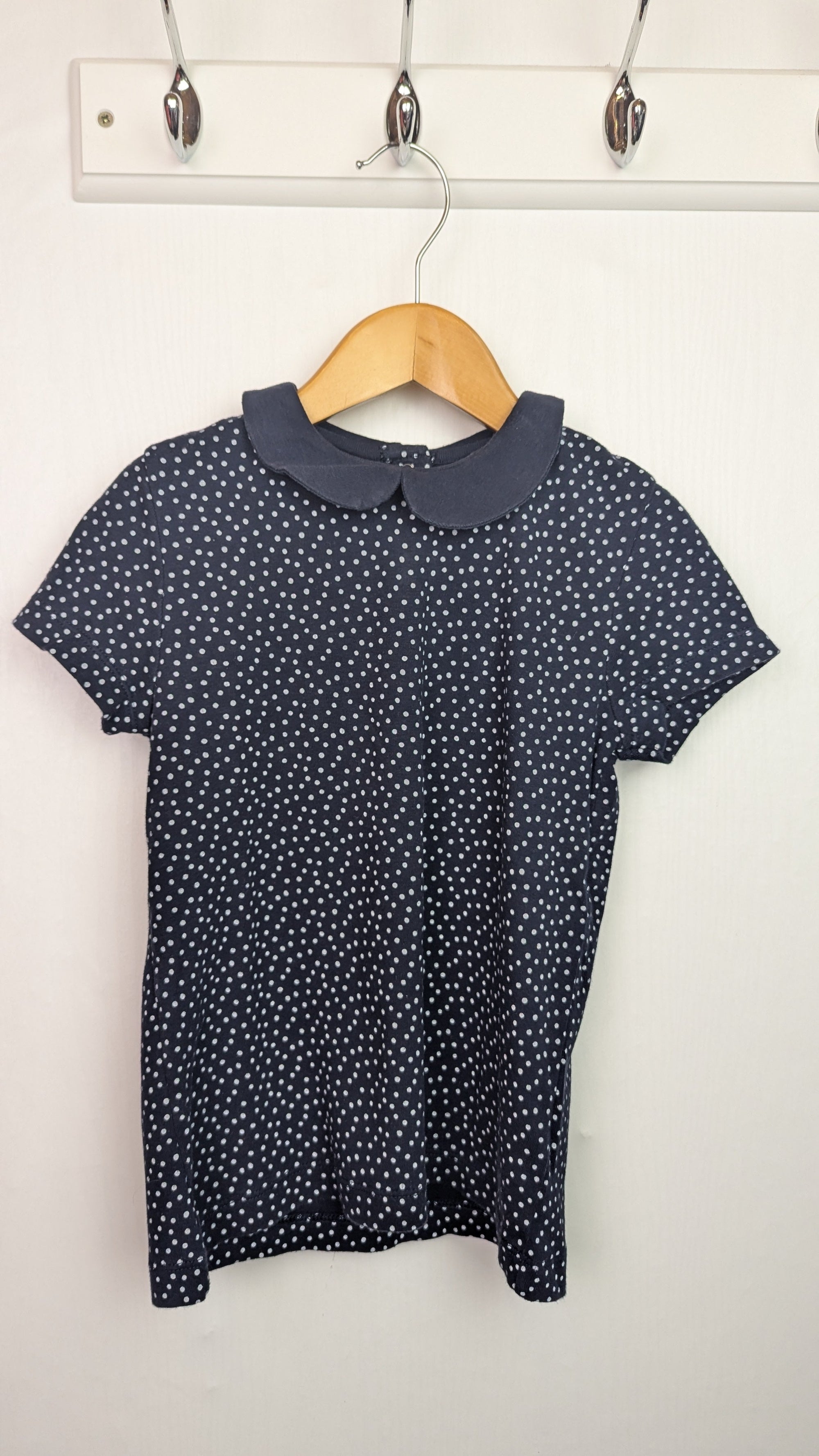 Petit Bateau Polka Dot Short Sleeve Top - Girls 8 Years - Little Ones Preloved. Second Hand Children's & Preloved Baby, Kids, Girls & Boys Clothes. UK online