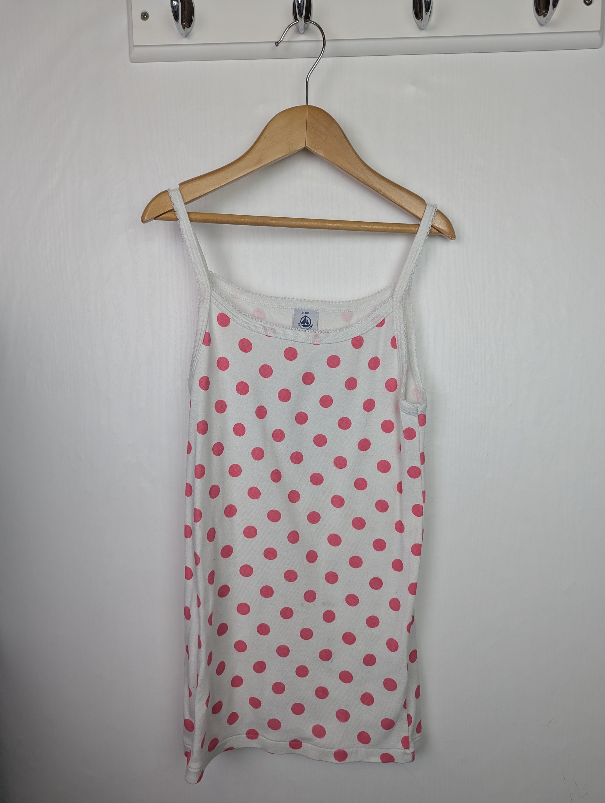 Petit Bateau Spotty Vest - Girls 14 Years - Little Ones Preloved. Second Hand Children's & Preloved Baby, Kids, Girls & Boys Clothes. UK online
