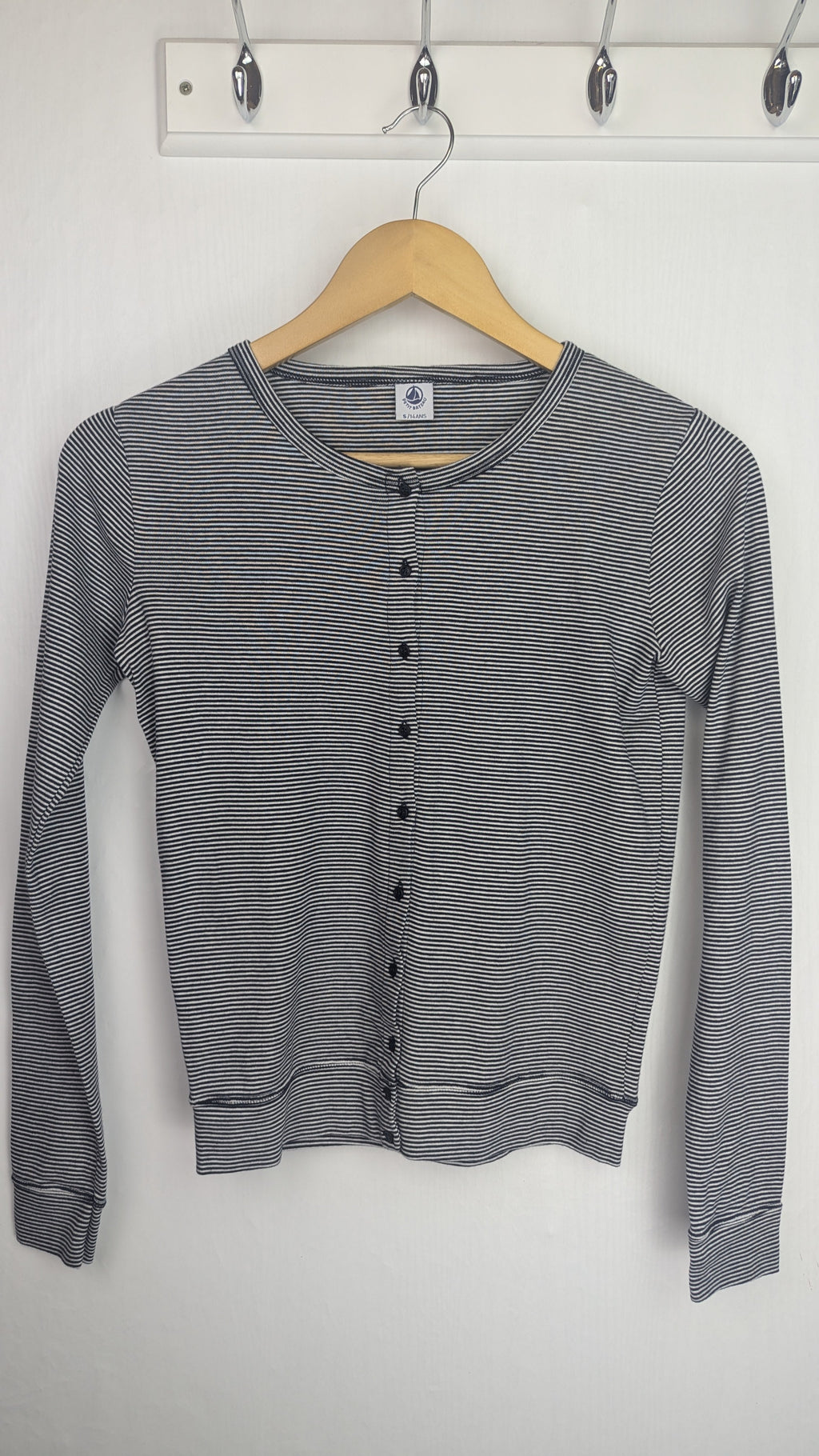 Petit Bateau Striped Button Cardigan - Girls 14 Years - Little Ones Preloved. Second Hand Children's & Preloved Baby, Kids, Girls & Boys Clothes. UK online