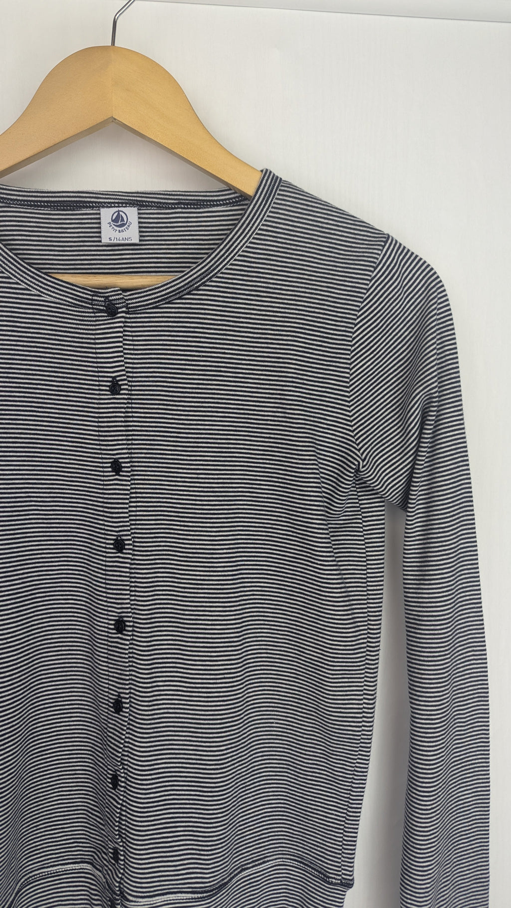 Petit Bateau Striped Button Cardigan - Girls 14 Years - Little Ones Preloved. Second Hand Children's & Preloved Baby, Kids, Girls & Boys Clothes. UK online
