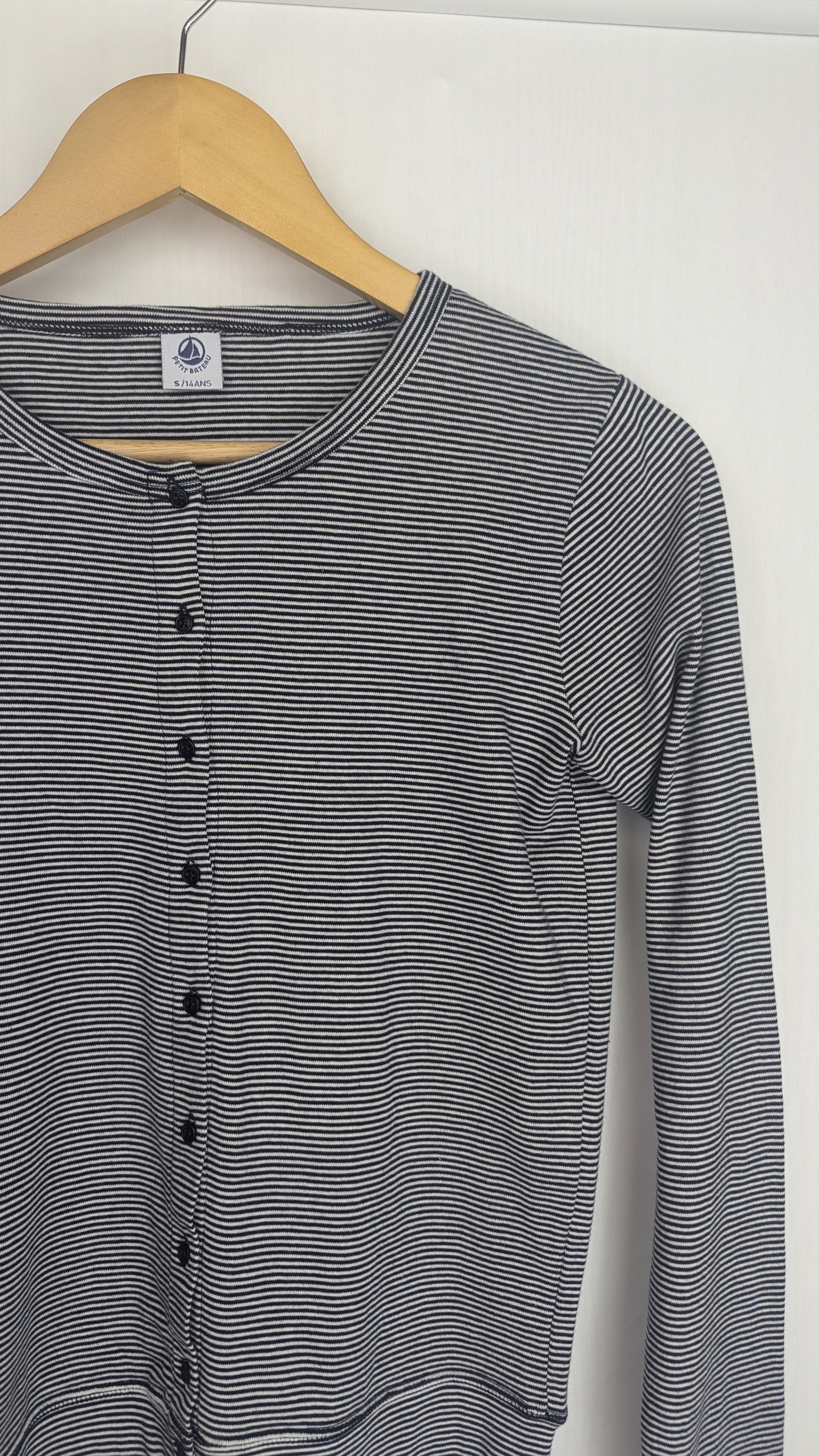 Petit Bateau Striped Button Cardigan - Girls 14 Years - Little Ones Preloved. Second Hand Children's & Preloved Baby, Kids, Girls & Boys Clothes. UK online