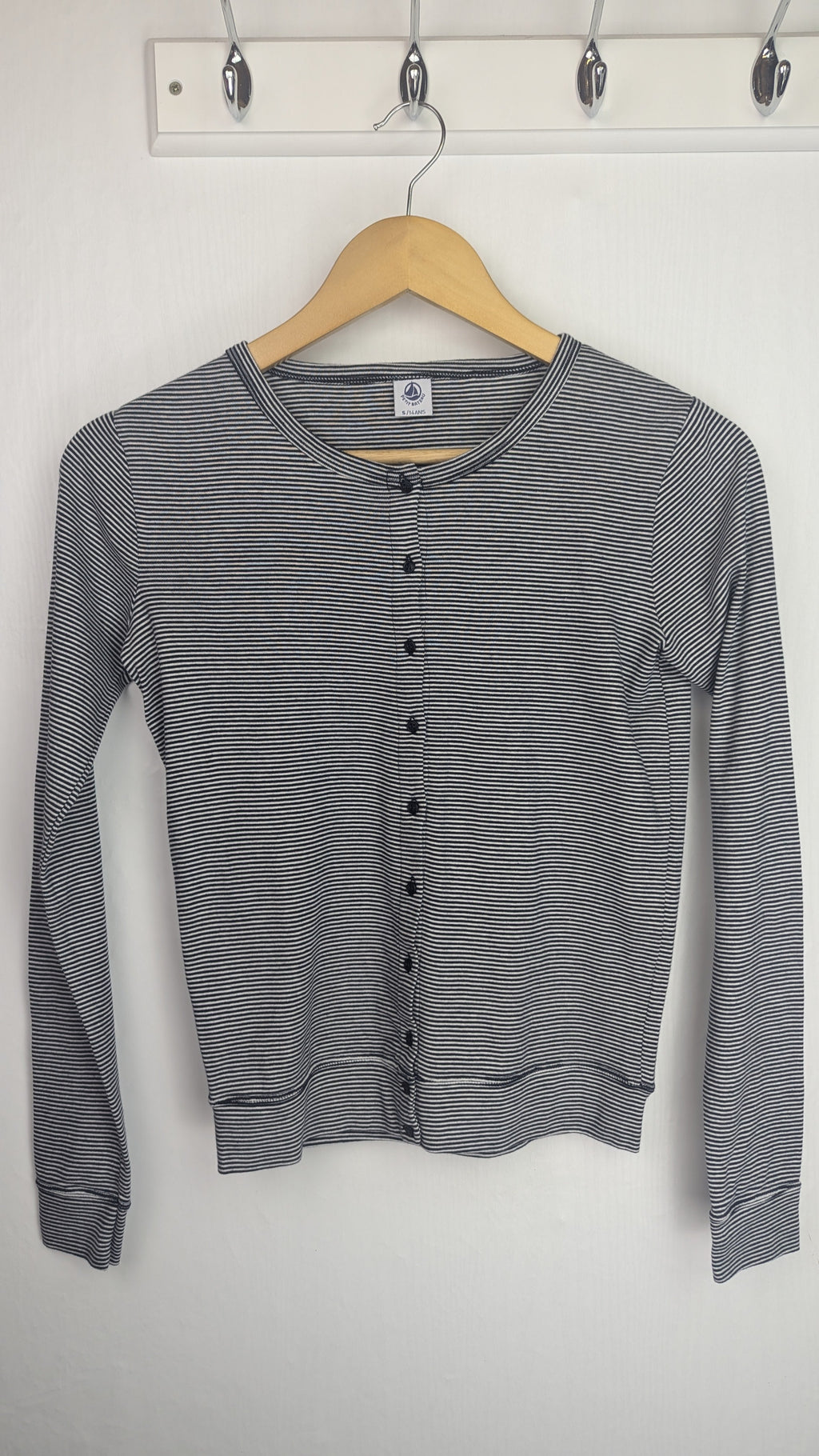 Petit Bateau Striped Button Cardigan - Girls 14 Years - Little Ones Preloved. Second Hand Children's & Preloved Baby, Kids, Girls & Boys Clothes. UK online