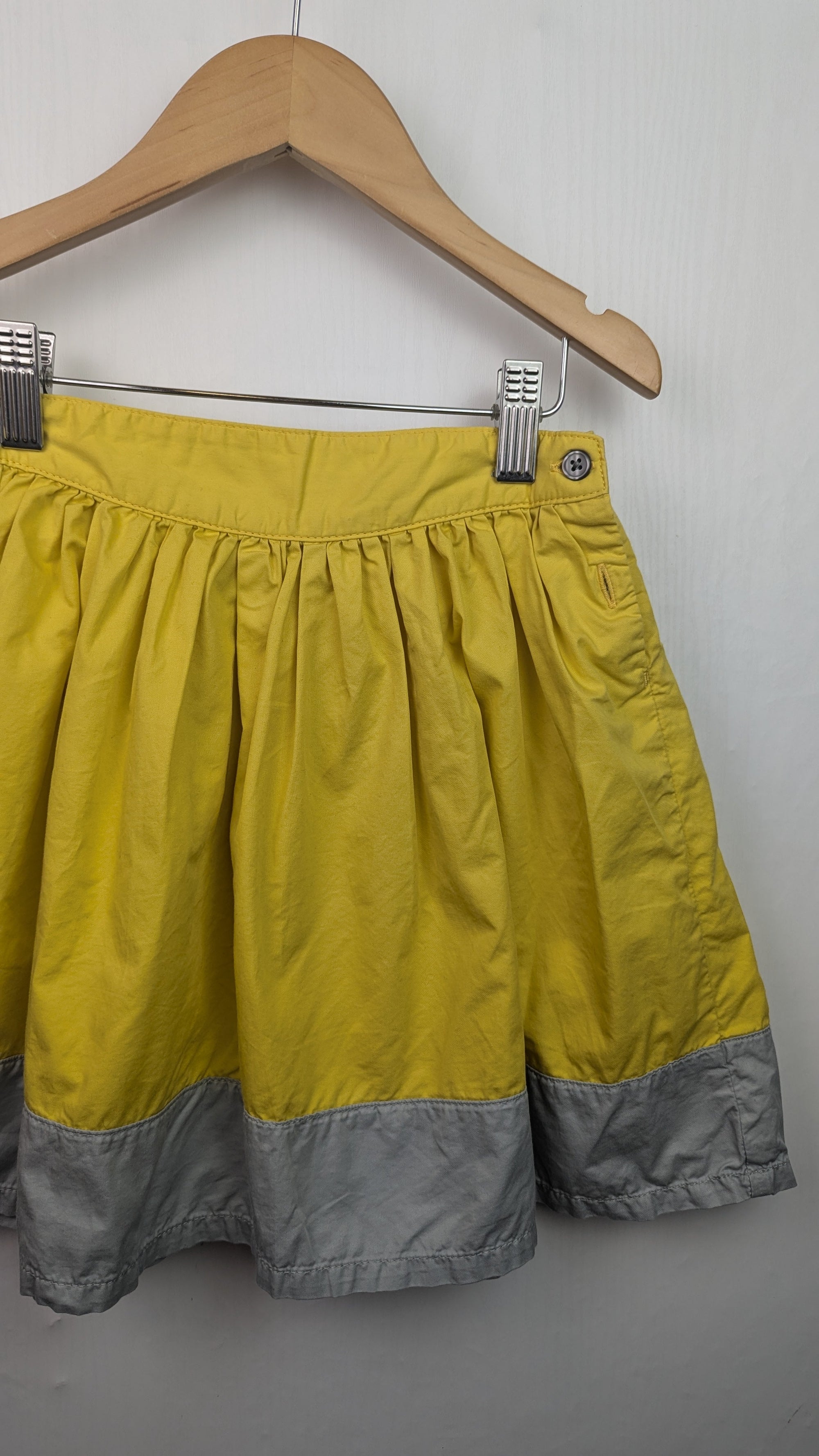 Petit Bateau Yellow & Grey Skirt - Girls 8 Years - Little Ones Preloved. Second Hand Children's & Preloved Baby, Kids, Girls & Boys Clothes. UK online
